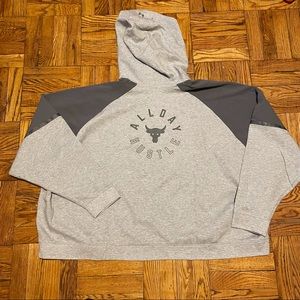 NEW UNDER AMOUR PROJECT ROCK OVERSIZE HOODIE SZ XL